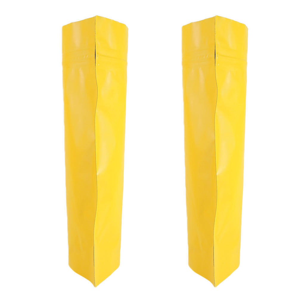 Resealable Stand Up Matte Gold Aluminum Foil Zip Lock Storage Pouches Eco-friendly Various Sizes Heat Sealable Mylar Bags