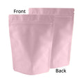 Round Corner Matte Pink Aluminum Foil Stand Up Mylar Bags Various Sizes Waterproof Heat Sealable Zip Lock Pouches