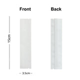 Cuatom Printed:Flat Matte White Silver Blue Long Coffee Powder Package Bags Aluminum Foil Heat Seal Mylar Pouches