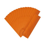 100pcs Matte Orange Long Strip Coffee Beans Milk Powder Packaging Bags Aluminum Foil Small Heat Sealed Pouches Storage Plastic