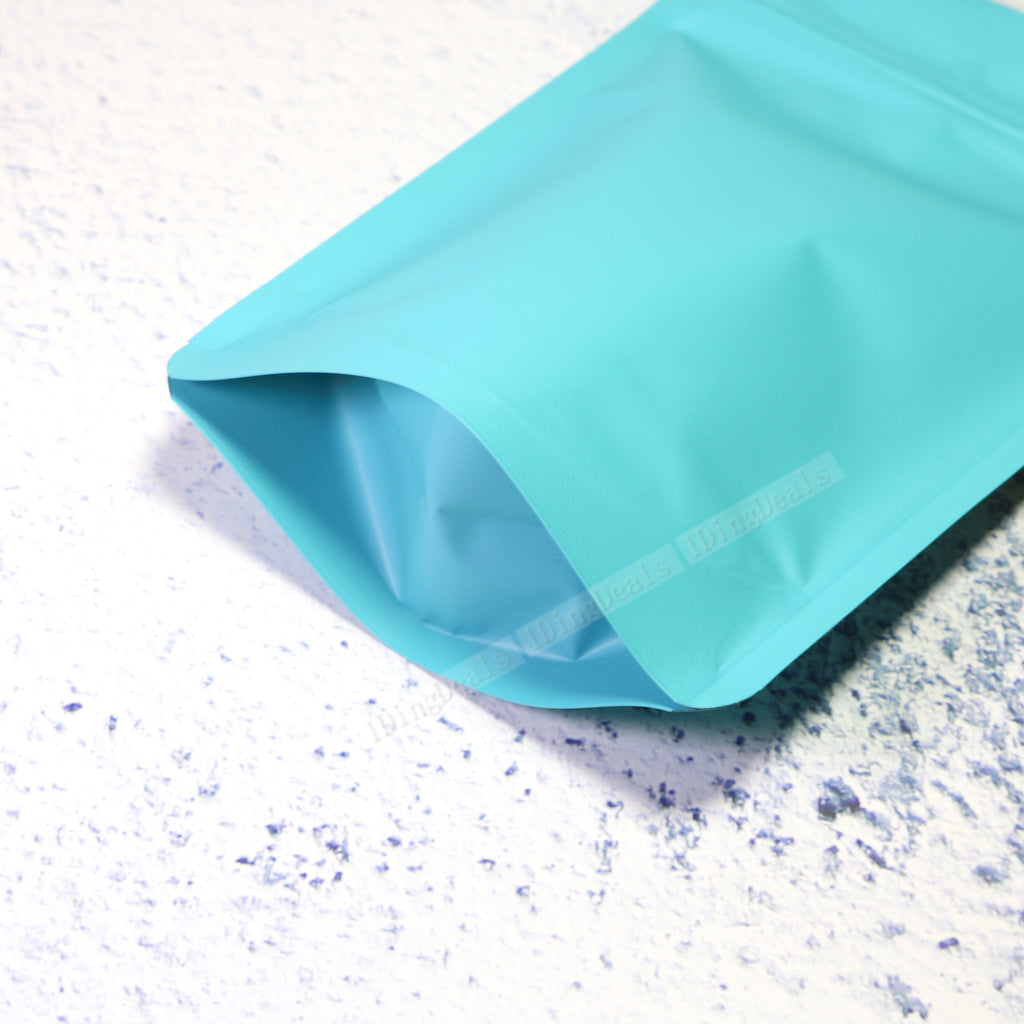 10x15cm High Quality Various Color Matte Stand Up Reusable Aluminium Foil Mylar Food Storage Packaging Zipper Doypack