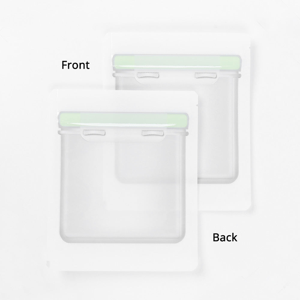 Custom Printed: Glossy Clear Plastic Mylar Stand Up Packaging Bag Snack Candy Dry Fruit Food Storage Reusable Zipper Pouch