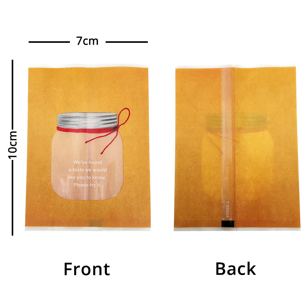 Plastic Bags Jar Printing Vacuum Seal Heat Seal Package Bags Flat Tear Notch Matte PP Mylar Storage Pouches w/Window
