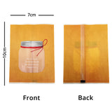 Plastic Bags Jar Printing Vacuum Seal Heat Seal Package Bags Flat Tear Notch Matte PP Mylar Storage Pouches w/Window