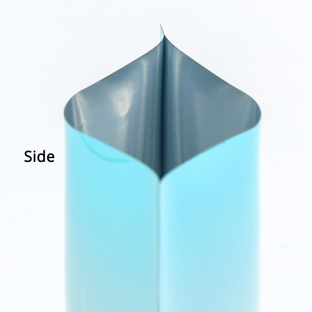 High Quality Glossy Gradient Foil Mylar Vacuum Flat Open Top Food Package Pouch Bag with Tear Notch