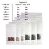 Custom Printed: Zip Lock Bag Kraft Paper In Stock White With Frosted Window Eco Biodegradable Wheat Cereal Storage Stand Up Pouch