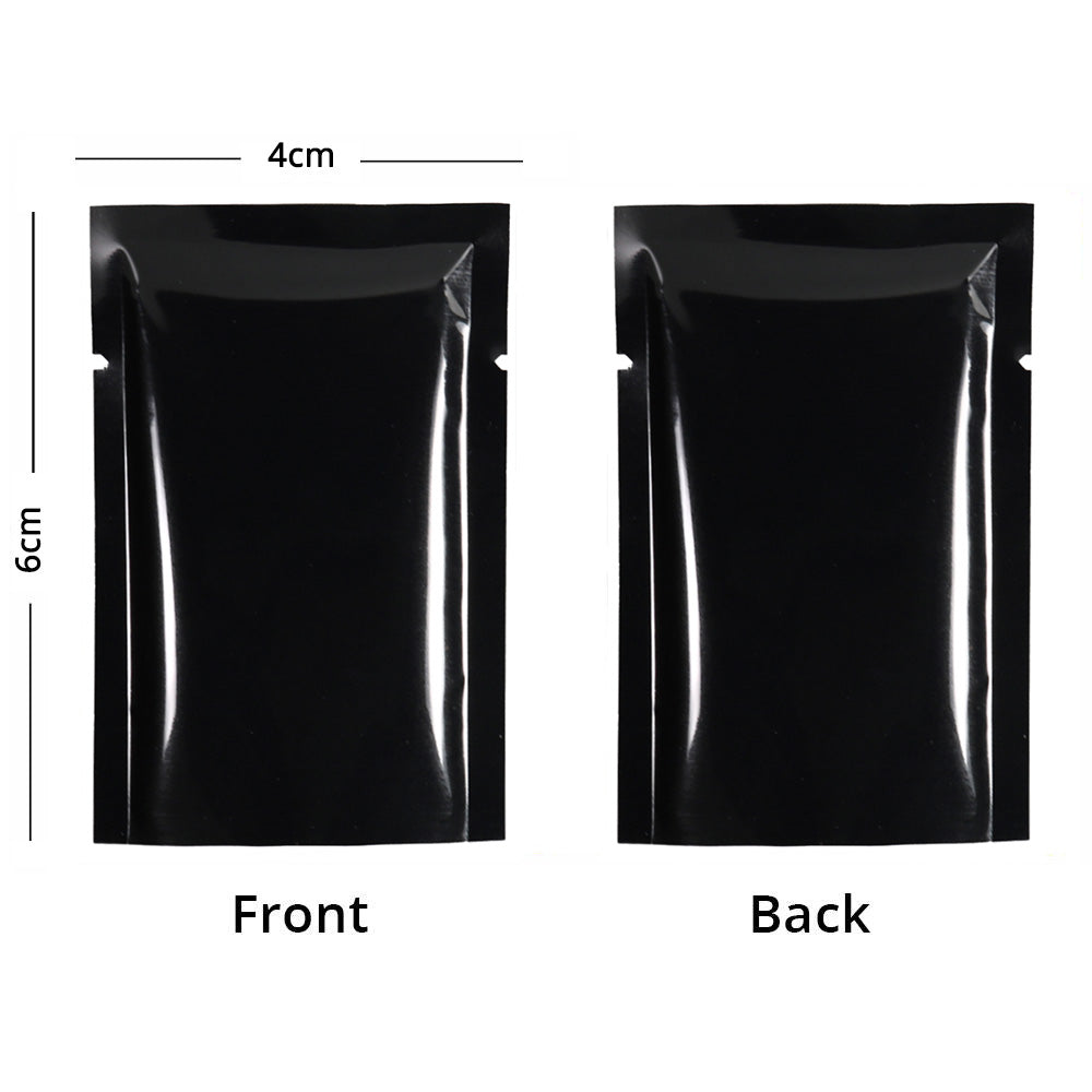 Multi Sizes Eco-friendly Heat Seal Open Top Foil Mylar Vacuum Packing Pouch Glossy Flat Vacuum Bag