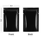 Multi Sizes Eco-friendly Heat Seal Open Top Foil Mylar Vacuum Packing Pouch Glossy Flat Vacuum Bag