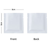 8x8cm Reusable Heat Sealing Smell Proof Tear Notch Pouch Various Colors Aluminum Foil Mylar Storage Bag