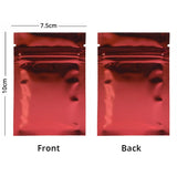 Small Glossy Colors Flat Gift Zip Lock Packing Bag Heat Sealing Foil Mylar Food Pouch