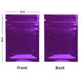 Small Glossy Colors Flat Gift Zip Lock Packing Bag Heat Sealing Foil Mylar Food Pouch