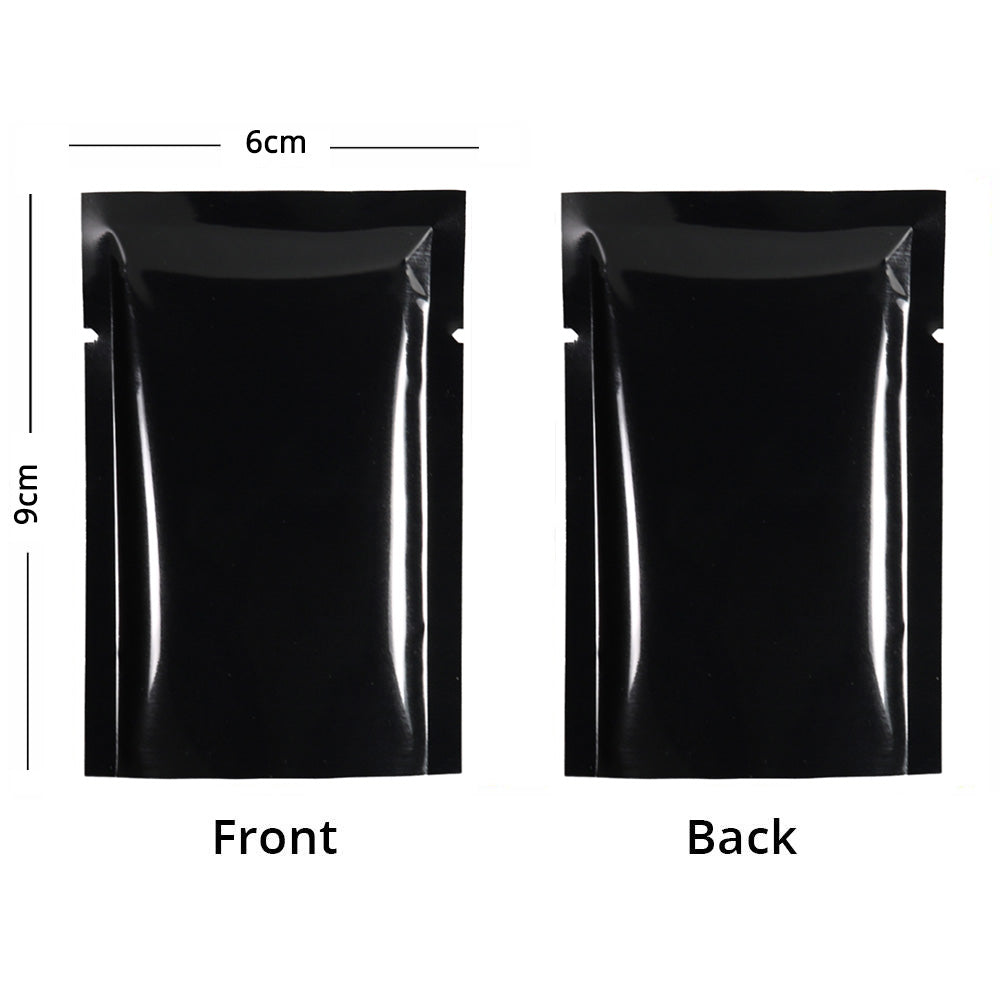 Multi Sizes Eco-friendly Heat Seal Open Top Foil Mylar Vacuum Packing Pouch Glossy Flat Vacuum Bag