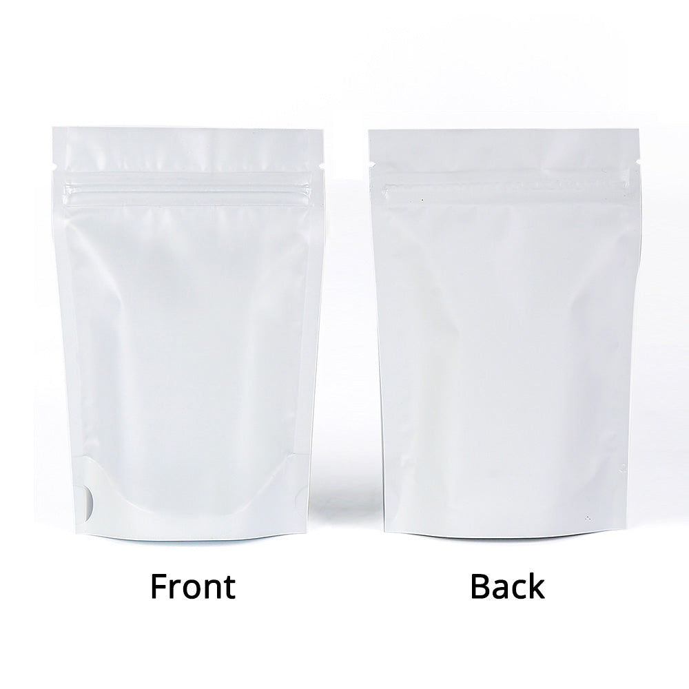 Custom Mylar Bag Matte Frosted Front Multicolors Stand Up Metallic Foil Zipper Bag Food Nut Travel Sample Storage Pouch