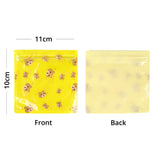 Custom Glossy Flat Bottom Plastic Mylar Packaging Bag Mylar Eco Heat Seal Storage Zipper Bag With Print And Tear Notch