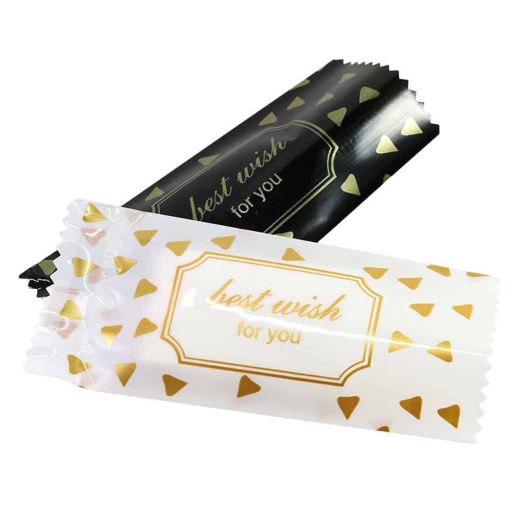 4x9cm Cute Designs Vacuum Heat Seal Storage Bags Open Top Pouches for Candies Sweets with Tear Notch