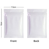 Small Glossy Colors Flat Gift Zip Lock Packing Bag Heat Sealing Foil Mylar Food Pouch