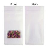 Custom Printed: Zip Lock Bag Kraft Paper In Stock White With Frosted Window Eco Biodegradable Wheat Cereal Storage Stand Up Pouch