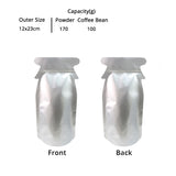 12x23cm Aluminium Foil Mylar Jar Bottle Bag Eco Recyclable Glossy Silver Stand Up Storage Zip Lock Sealed Sachet