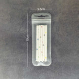 Multi-Size Eco PP Zip Lock Plastic Bag Front Clear Mylar Flat Tear Notch Pouch USB Cable Storage Bag With Hang Hole