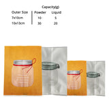 Plastic Bags Jar Printing Vacuum Seal Heat Seal Package Bags Flat Tear Notch Matte PP Mylar Storage Pouches w/Window