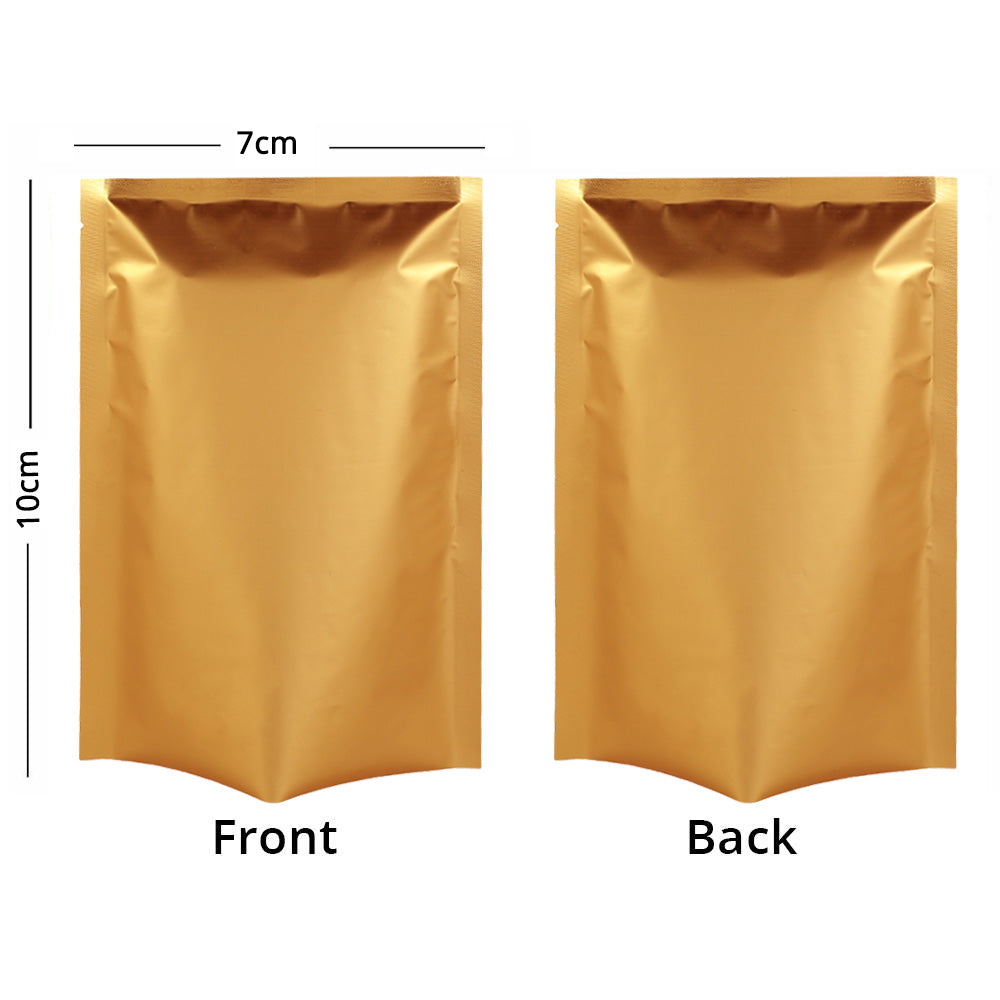 Smell Proof Heat Sealing Pouches Eco-friendly Recyclable Metallic Mylar Food Packaging Vacuum Open Top Bags