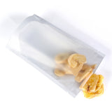 Vacuum Heat Seal Pouches Stand Up Smell Proof Matte Open Top Plastic Packaging Bags w/Clear Window & Tear Notch
