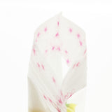 Premium Recyclable White Plastic Mylar Packaging Bag Clear Window Zip Lock Flat Storage Pouch With Flower Printing
