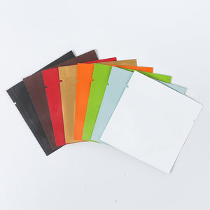 8x8cm Reusable Heat Sealing Smell Proof Tear Notch Pouch Various Colors Aluminum Foil Mylar Storage Bag