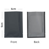 Eco Recyclable Plastic Packaging Bags Matte Clear Open Top Vacuum Heat Sealable Storage Pouches