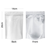 Custom 14x20cm Matte Frosted Front Zip Lock Bag With Valve Foil Mylar Sealed Stand Up Storage organizer Bag