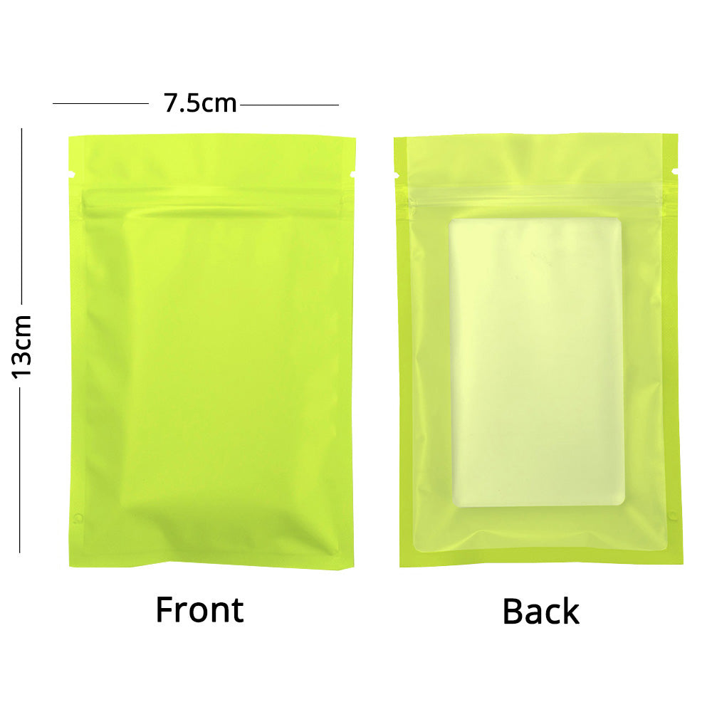 Eco Smell Proof Food Packaging Bags Zip Lock Storage Bags Matte Foil Mylar Plastic Pouches With Tear Notch