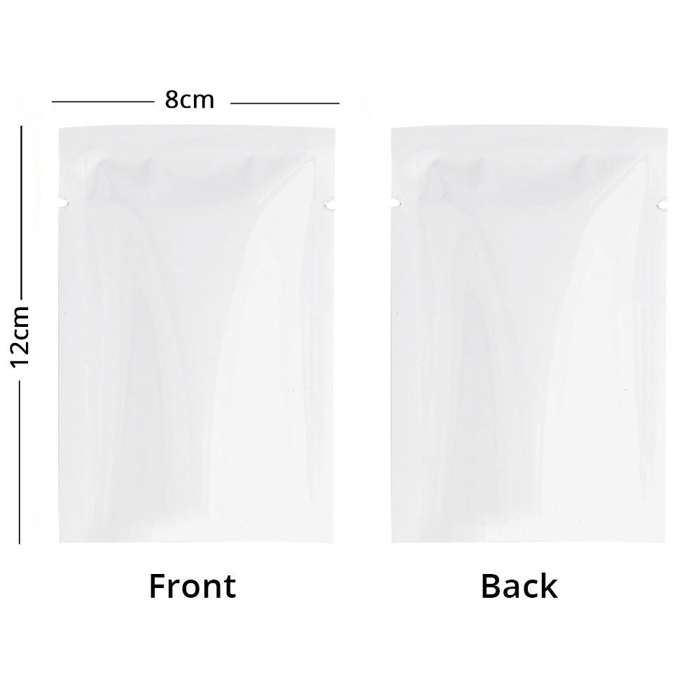 Multi Sizes Eco-friendly Heat Seal Open Top Foil Mylar Vacuum Packing Pouch Glossy Flat Vacuum Bag