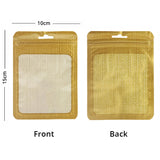 Multi-Color 10x15cm Waterproof Storage Pouch Mylar Recyclable Zip Lock Bag with Clear Window & Euro Slot