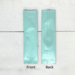 3x12cm Multi-Color Open Top Vacuum Heat Seal Pouches Glossy Aluminium Mylar Flat Package Bag