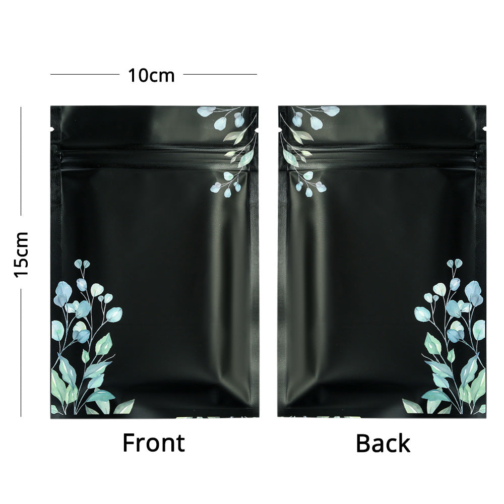 Printing Design Custom Matte Reusable Eco Zipper Bag Metallic Foil Mylar Storage Organizer Packaging Heat Sealed Pouch