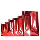 Multi Sizes Eco-friendly Heat Seal Open Top Foil Mylar Vacuum Packing Pouch Glossy Flat Vacuum Bag