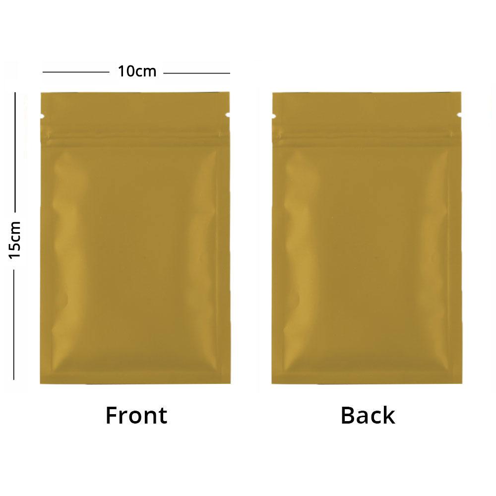 Eco-friendly Various Colors Smell Proof Heat Sealing Candy Packaging Pouches Foil Mylar Zip Lock Storage Bags