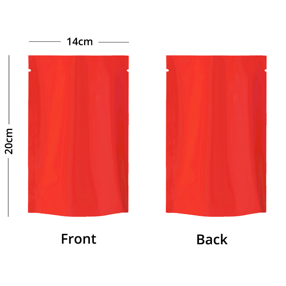 Premium Heat Seal Smell Proof Food Packaging Bags Stand Up Foil Mylar Open Top Storage Pouches W/Tear Notch