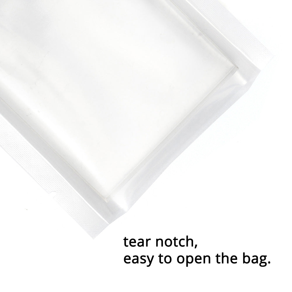 Stand Up Clear Open Top Vacuum Heat Sealing Coffee Herb Pouches Eco Plastic Mylar Packaging Bags