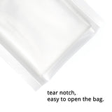 Stand Up Clear Open Top Vacuum Heat Sealing Coffee Herb Pouches Eco Plastic Mylar Packaging Bags