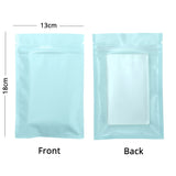 Eco Smell Proof Food Packaging Bags Zip Lock Storage Bags Matte Foil Mylar Plastic Pouches With Tear Notch