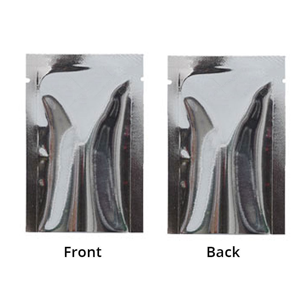 Multi Sizes Eco-friendly Heat Seal Open Top Foil Mylar Vacuum Packing Pouch Glossy Flat Vacuum Bag