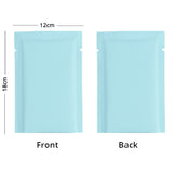 Vacuum Heat Sealable Smell Proof Packaging Bags Green Blue Open Top Tear Notch Pouches Foil Mylar Bags For Powder