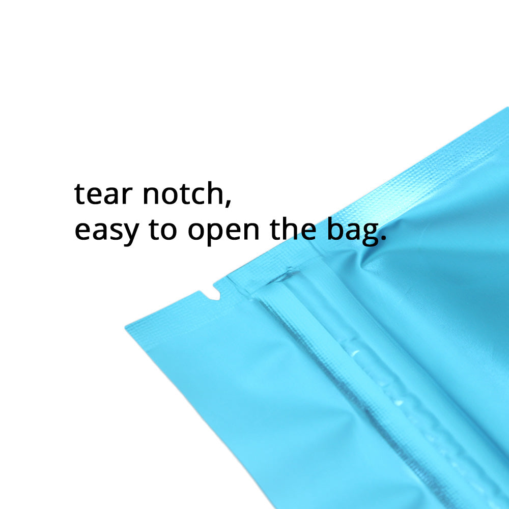 Stand Up Mylar Bag Matte Frosted Front Multicolors Stand Up Metallic Foil Zipper Bag Food Nut Travel Sample Storage Pouch