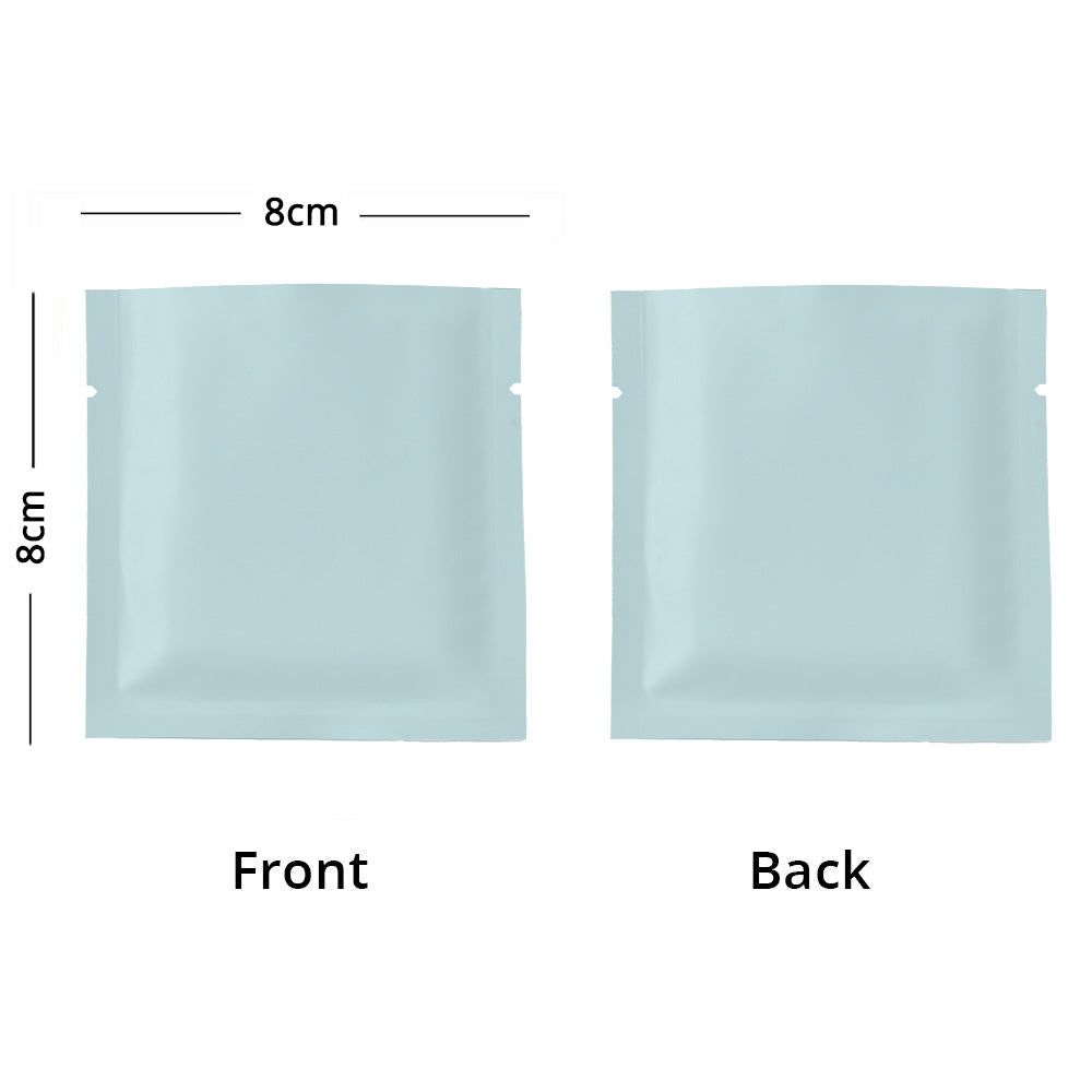 8x8cm Reusable Heat Sealing Smell Proof Tear Notch Pouch Various Colors Aluminum Foil Mylar Storage Bag