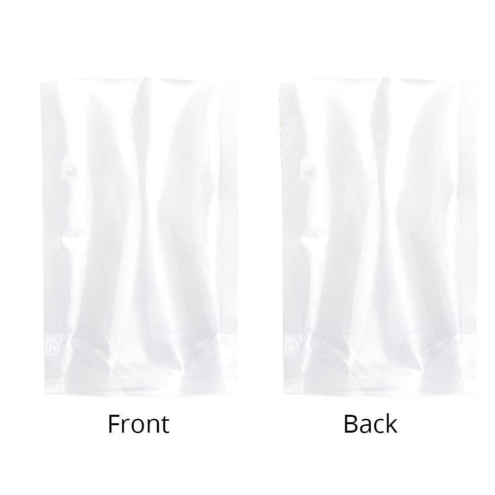 Stand Up Clear Open Top Vacuum Heat Sealing Coffee Herb Pouches Eco Plastic Mylar Packaging Bags