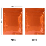 Small Glossy Colors Flat Gift Zip Lock Packing Bag Heat Sealing Foil Mylar Food Pouch