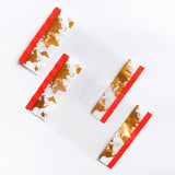 Custom Clear Plastic Mylar Bag W/Print And Tear Notch Glossy Storage Organizer Packaging Zipper Pouch Eco Stand Up Sachet