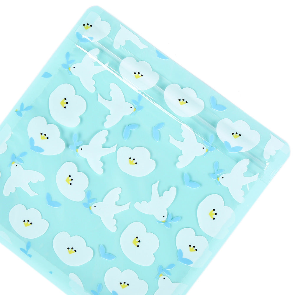 Custom Glossy Flat Bottom Plastic Mylar Packaging Bag Mylar Eco Heat Seal Storage Zipper Bag With Print And Tear Notch