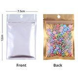 Multi-Size Reclosable Clear Mylar Zip Lock Package Bag Food Coffee Bean Storage Pouch W/Hand Hole